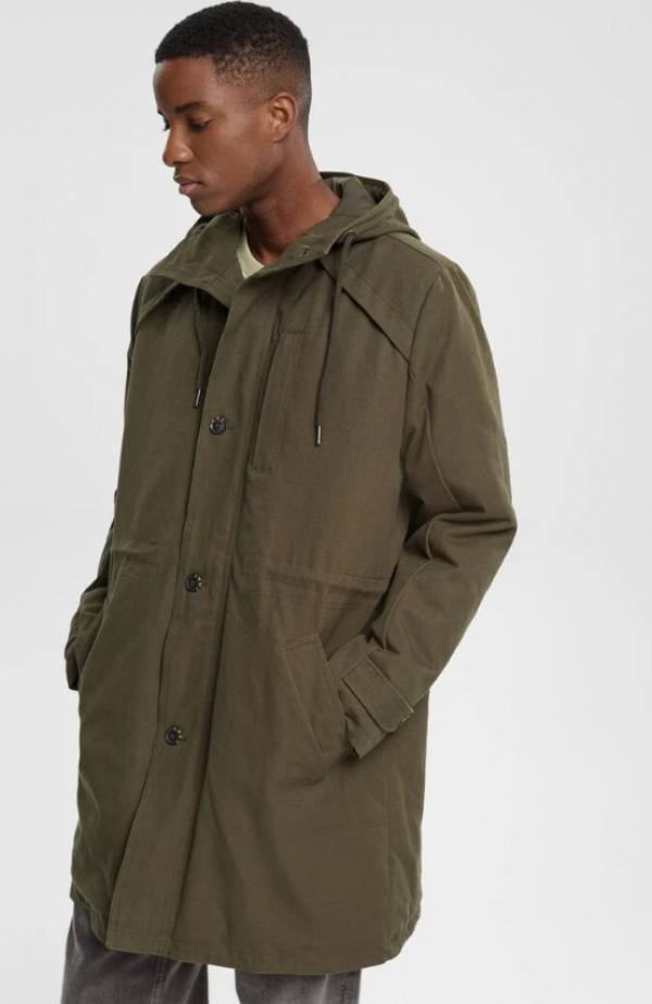 Jaket Parka Berdetail Tali Serut